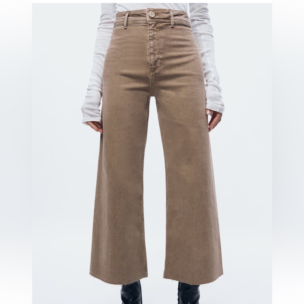 Zara ZW MARINE STRAIGHT HIGH RISE JEANS